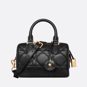 Dior Groove 20 Bag Macrocannage Calfskin Black