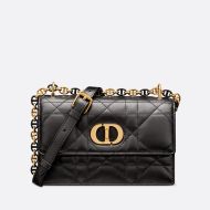 Mini Miss Caro Bag Macrocannage Lambskin Black